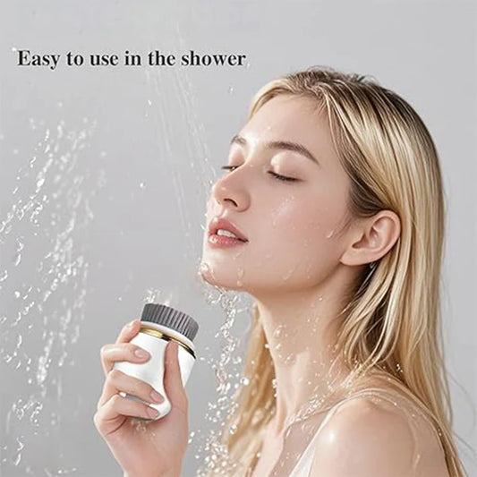 Zentheca – PureClean Makeup Brush Cleaner in use demonstrating easy shower cleaning.