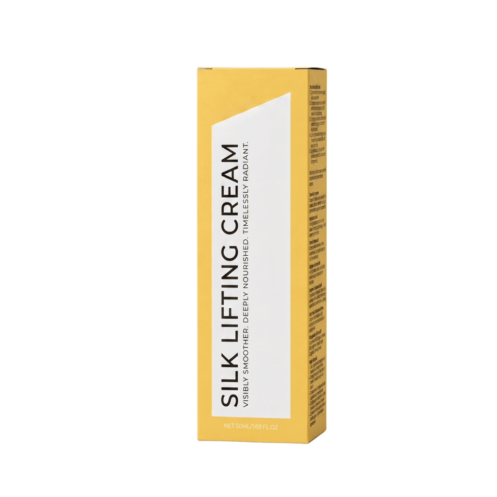 Silk Lifting Cream packaging, designed for firmer, smoother, and refined skin with a silky texture.
