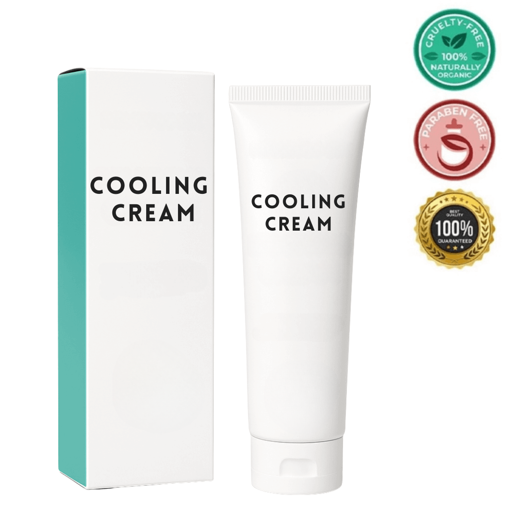 Cooling Cream skincare product in sleek packaging, promoting smooth, comfortable skin and everyday beauty.