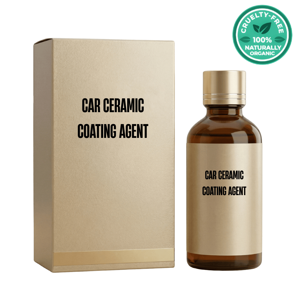 Luxe Car Ceramic Coating Agent in a bottle with a gold packaging for glossy vehicle protection.