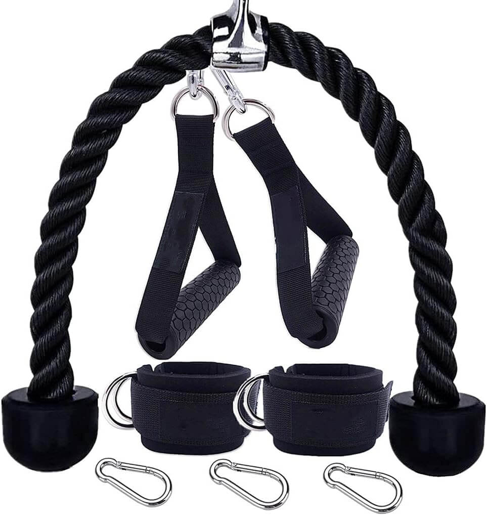 Zentheca LinkCore Clips with cable machine attachments and premium carabiners for secure workouts.