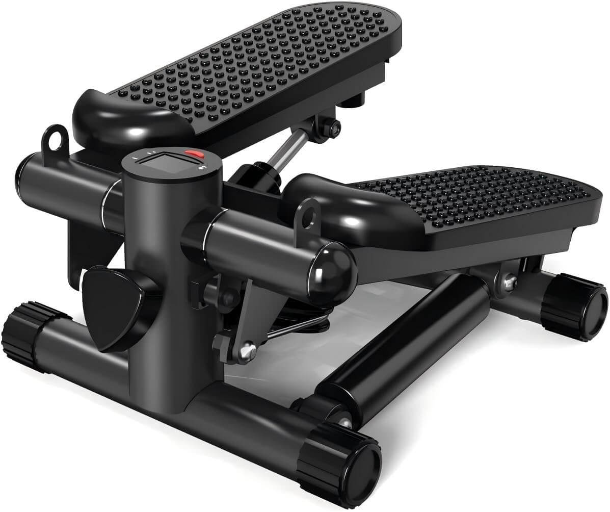 Zentheca FlowStep Mini Trainer compact stepper with hydraulic resistance for low-impact workouts at home or office.