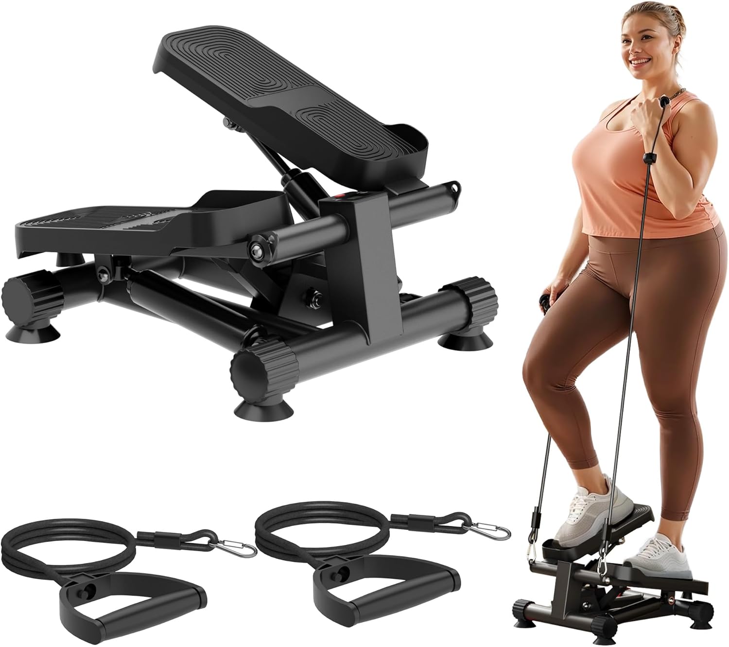 Zentheca StepPro compact stair stepper for low-impact full-body workouts at home or office.