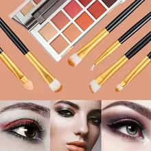 Zentheca Makeup Brush & Sponge Set displayed with a palette and makeup looks, showcasing high-quality brushes and sponges.