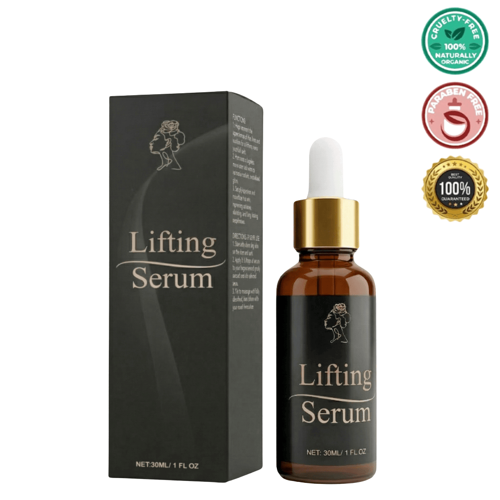 Lifting Oil bottle and packaging, featuring nourishing moisturizer for firmer and revitalized skin.