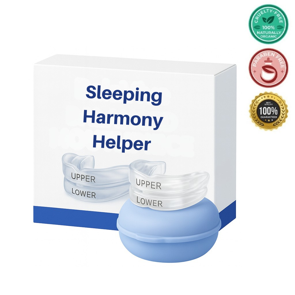 Sleeping Harmony Helper beauty care item with packaging showcasing upper and lower application for smooth skin.