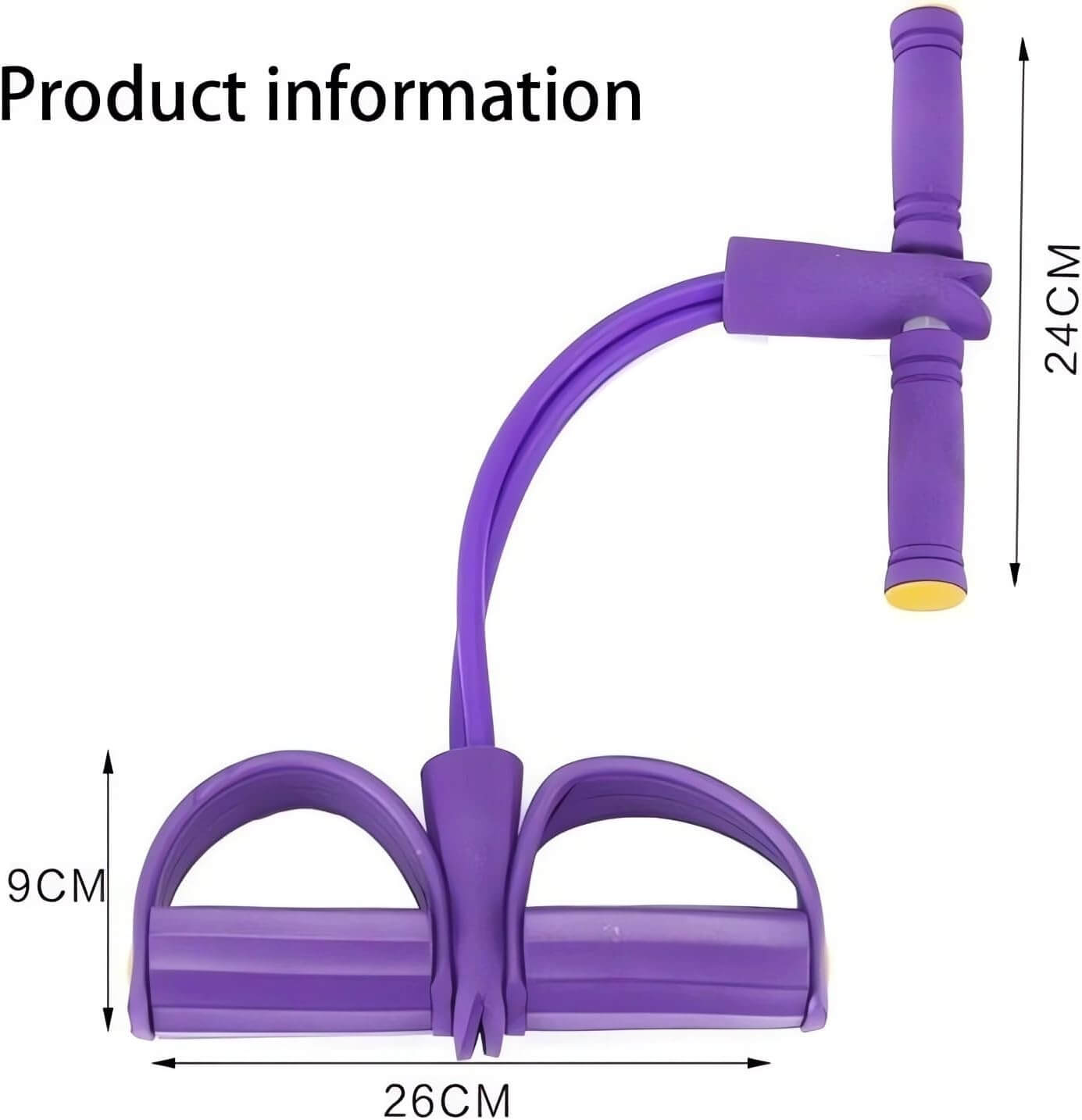 Zentheca FlexBand™ Set showing purple resistance band kit for full-body toning and strength training.
