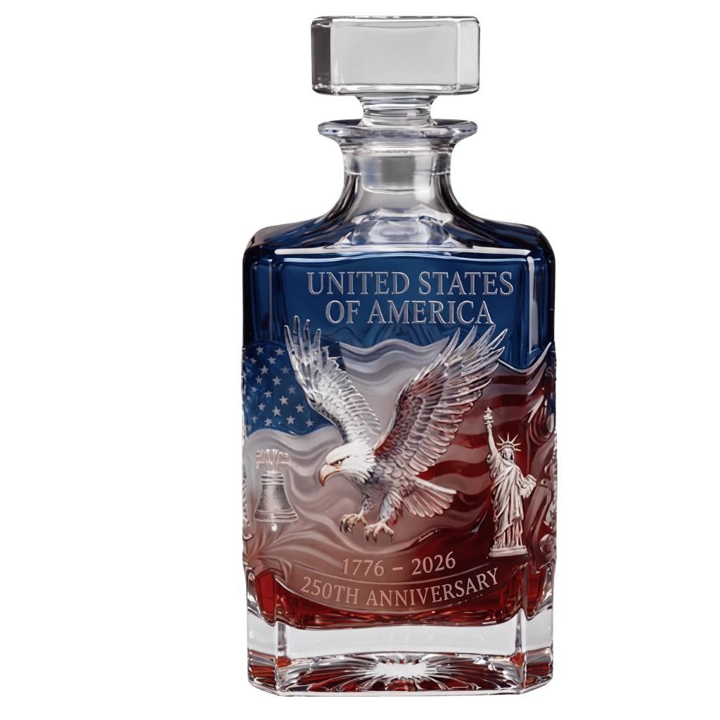 Premium Anniversary Commemorative Glass Bottle