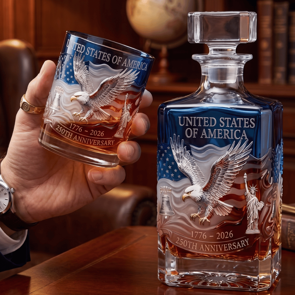 Premium Anniversary Commemorative Glass Bottle