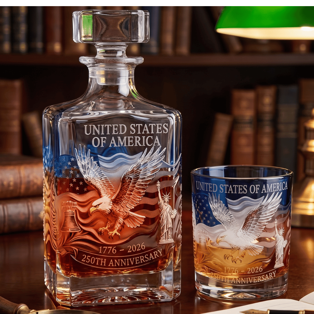 Premium Anniversary Commemorative Glass Bottle