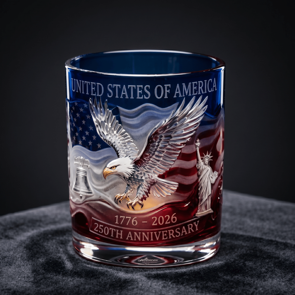 Premium Anniversary Commemorative Glass Bottle