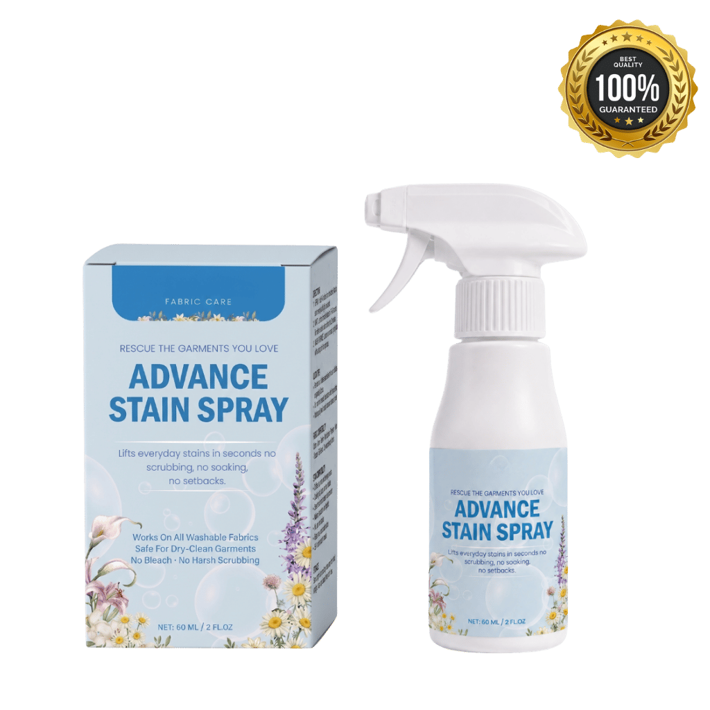 Advanced Non-Ionic Laundry Emulsifier Spray packaging and spray bottle for effective stain removal.