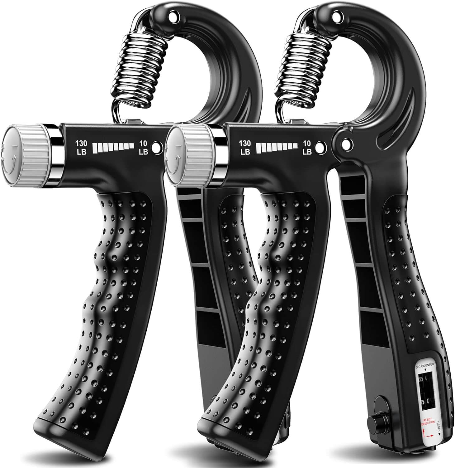 Zentheca GripTone™ adjustable resistance trainer for grip strength and hand rehabilitation.