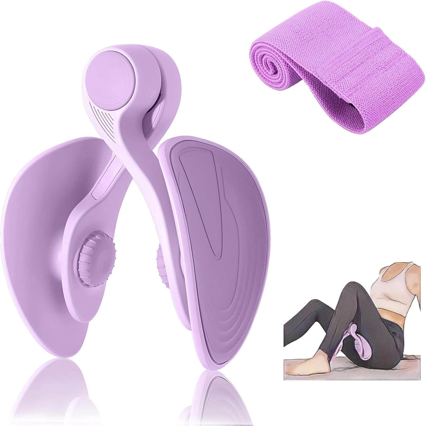 Zentheca ThighTone™ ergonomic trainer for inner thigh and pelvic floor strengthening.