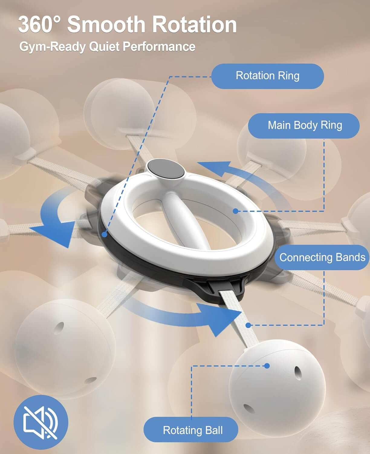 Zentheca PulseCrank™ features 360° smooth rotation with a gym-ready design for quiet performance and effective training.