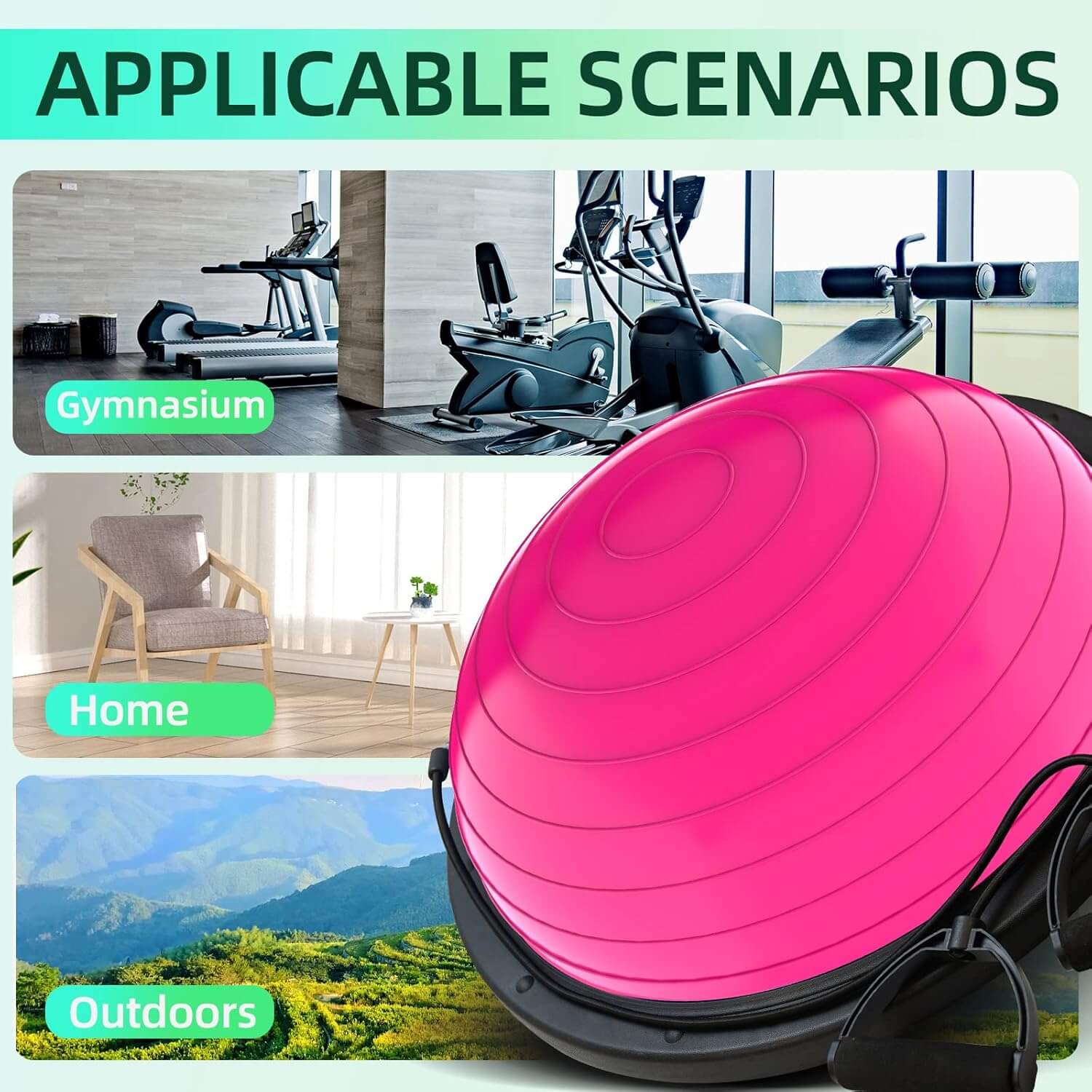 Zentheca AlignEase™ showcased for various scenarios including gym, home, and outdoors.
