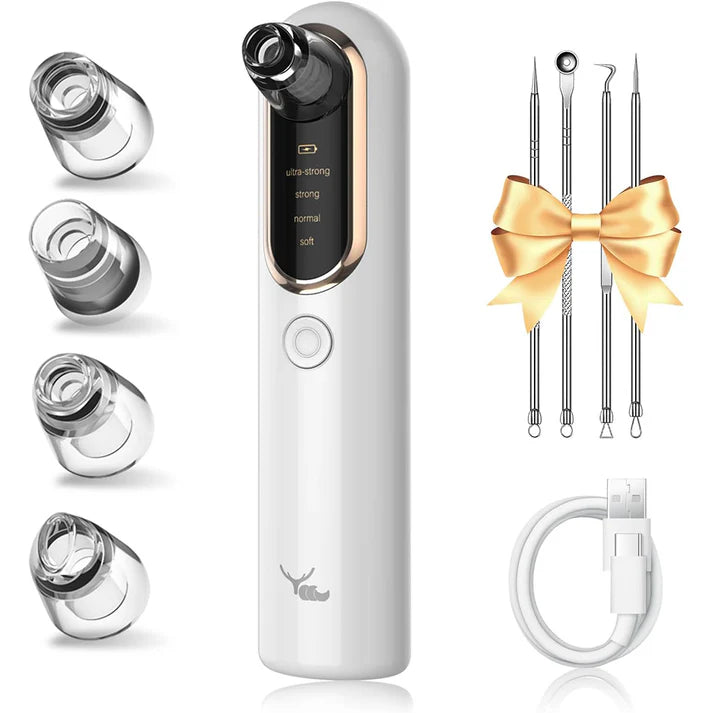 Zentheca – ClearSkin Pro Facial Cleansing Device with multiple suction heads and tools for deep skin cleansing.