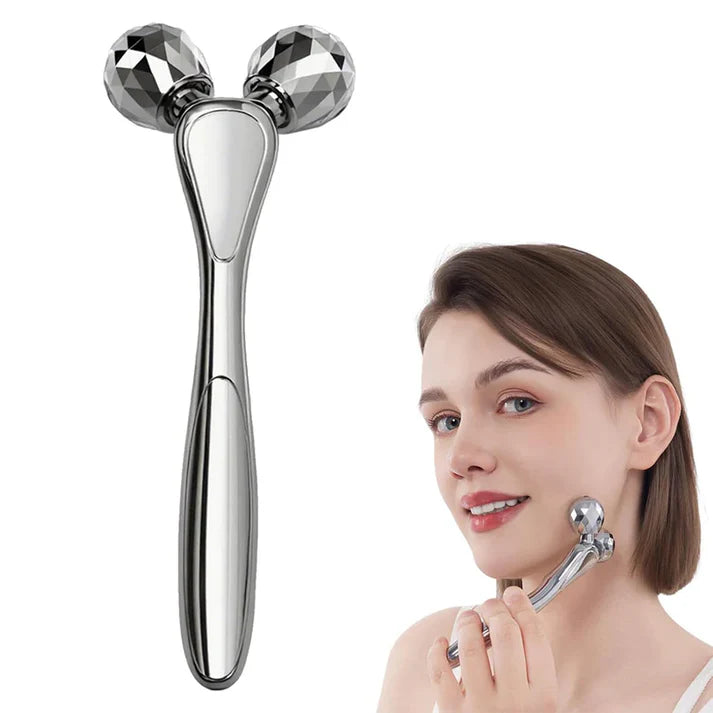 Zentheca – Anti-Age Facial Massager being used by a woman for skin rejuvenation and toning.