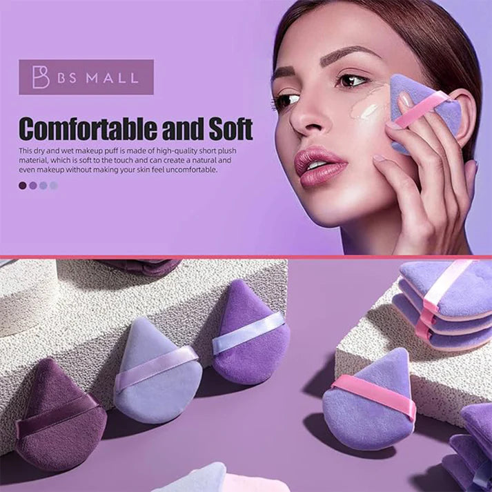 Zentheca – Triangle Makeup Sponge Set, featuring comfortable, soft foam sponges for flawless makeup application.
