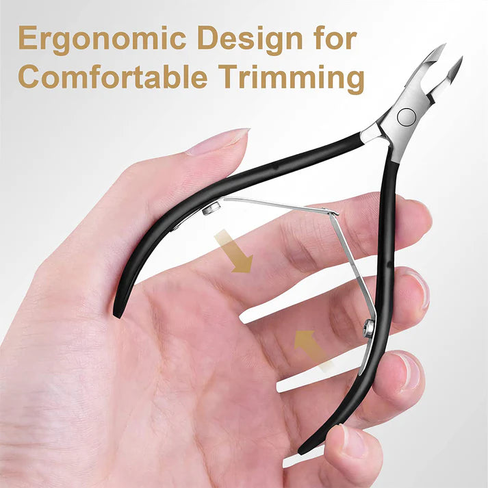 Zentheca – Nail Care Set showcasing ergonomic design for comfortable trimming of nails.