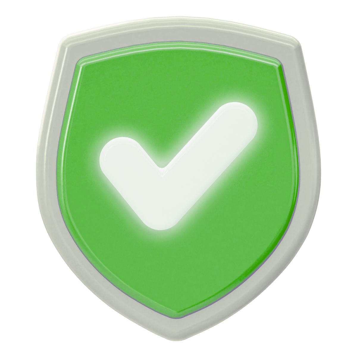 Discreet Packaging green check mark shield icon for secure and private shipping.