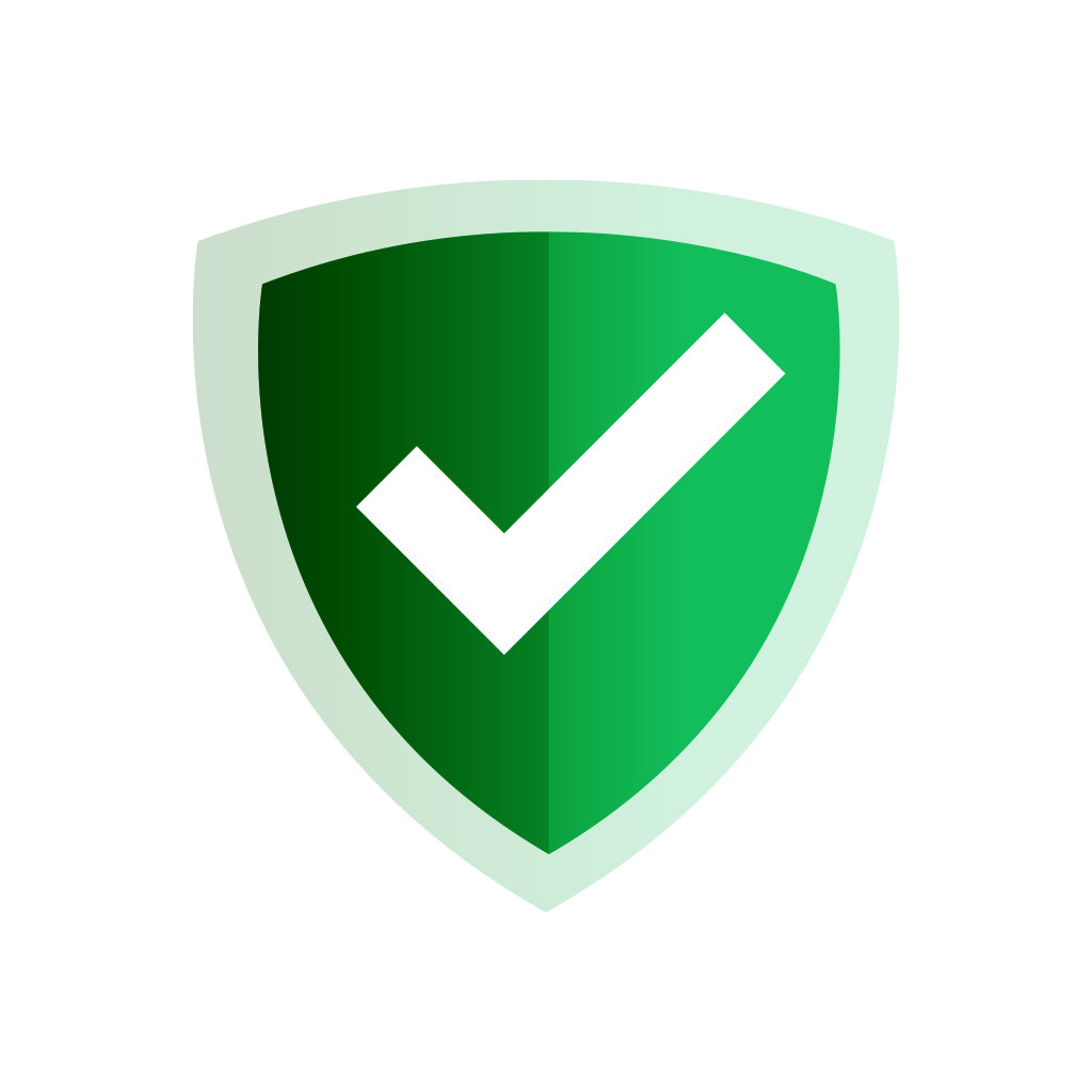 Green shield icon with checkmark representing Package Loss Warranty assurance.