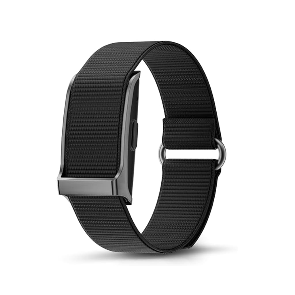 Zentheca CoreSync Band - sleek black wristband for smart fitness tracking and wellness monitoring.