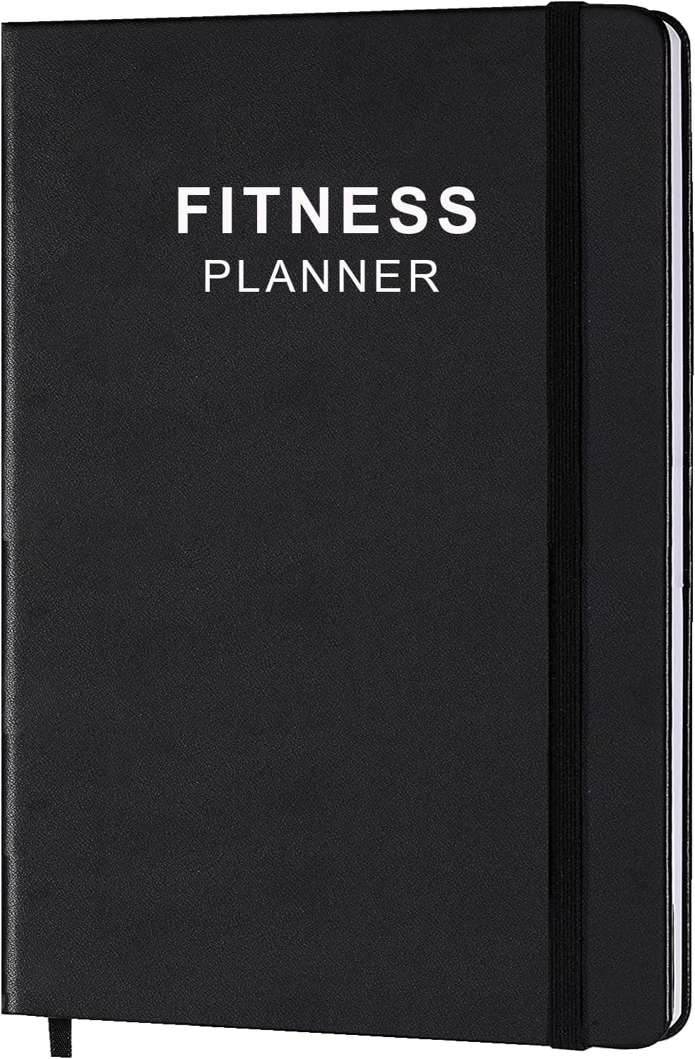 Zentheca Planner Journal - Black Fitness Planner Cover for Organizing Workouts and Fitness Goals