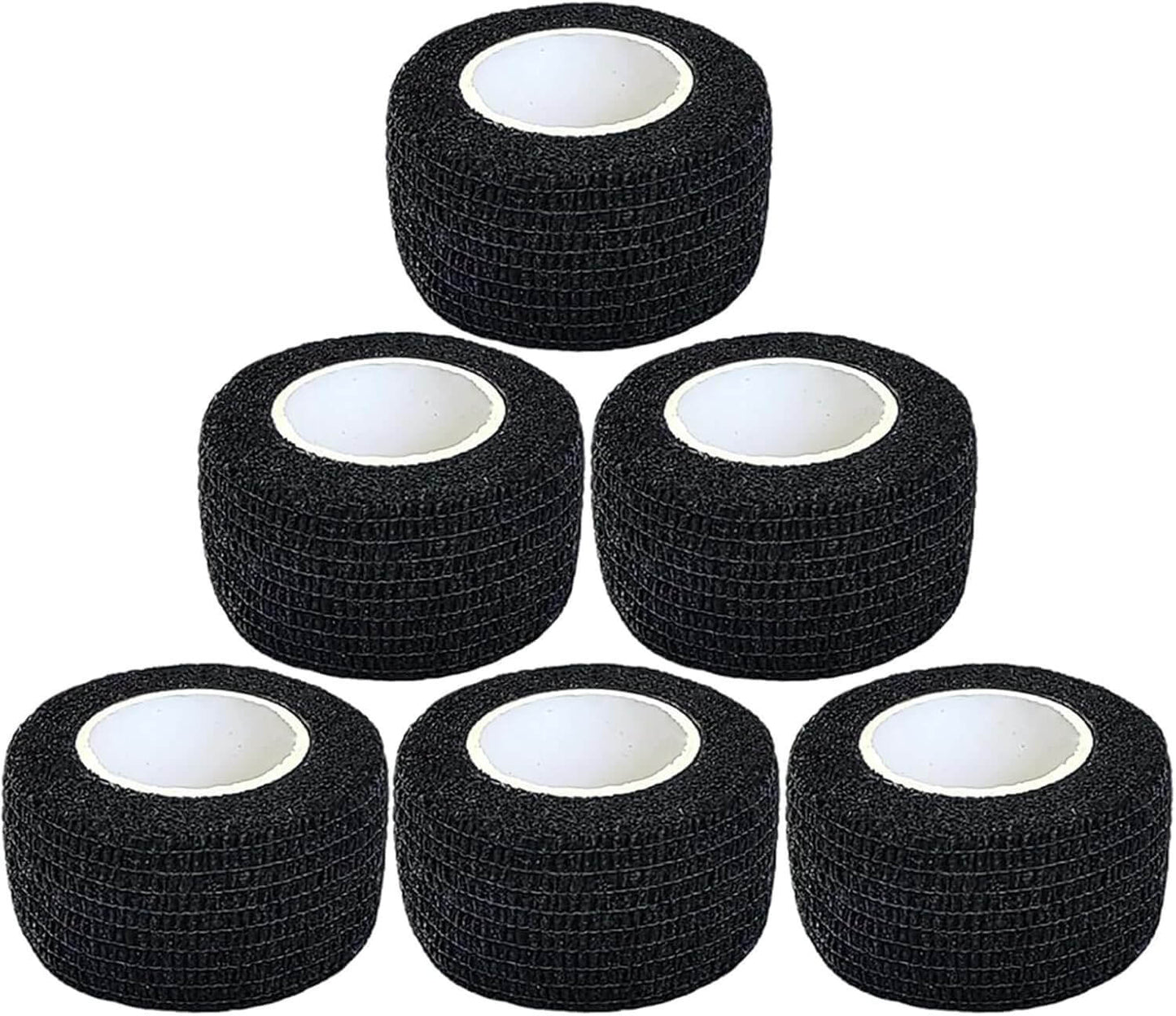 Zentheca Gentle Adhesive Strips set, featuring six rolls of soft cotton fabric strips for sensitive skin.